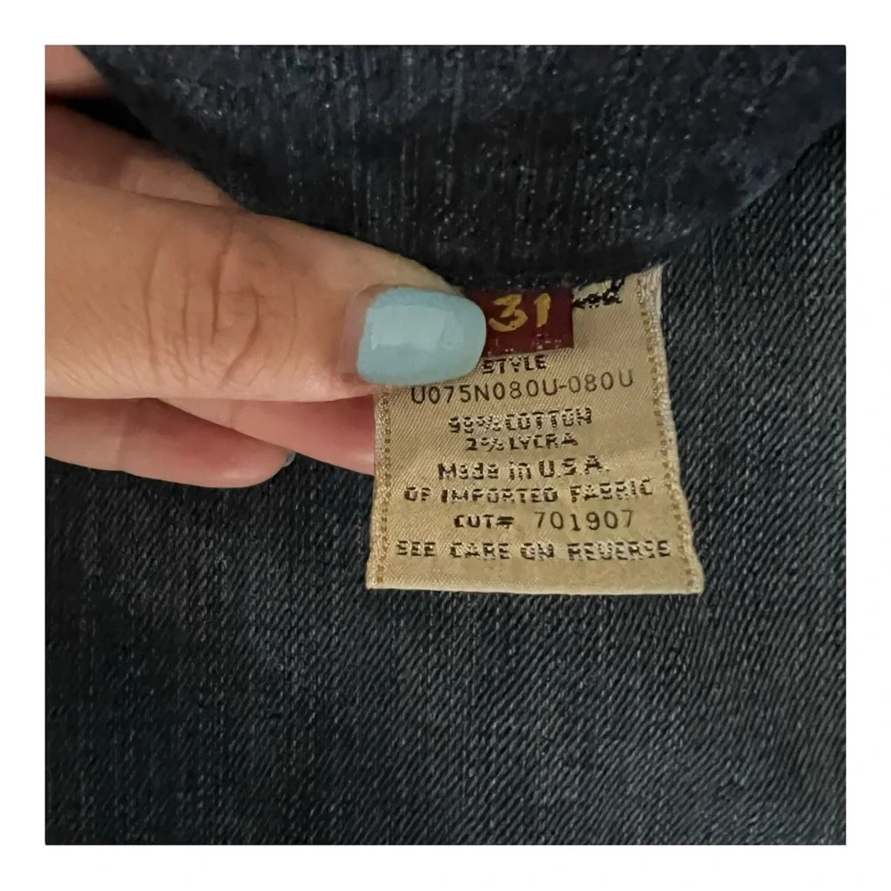 7 for all Mankind Bootcut Jeans Pink Stitching Womens Size 31 - Picture 13 of 13